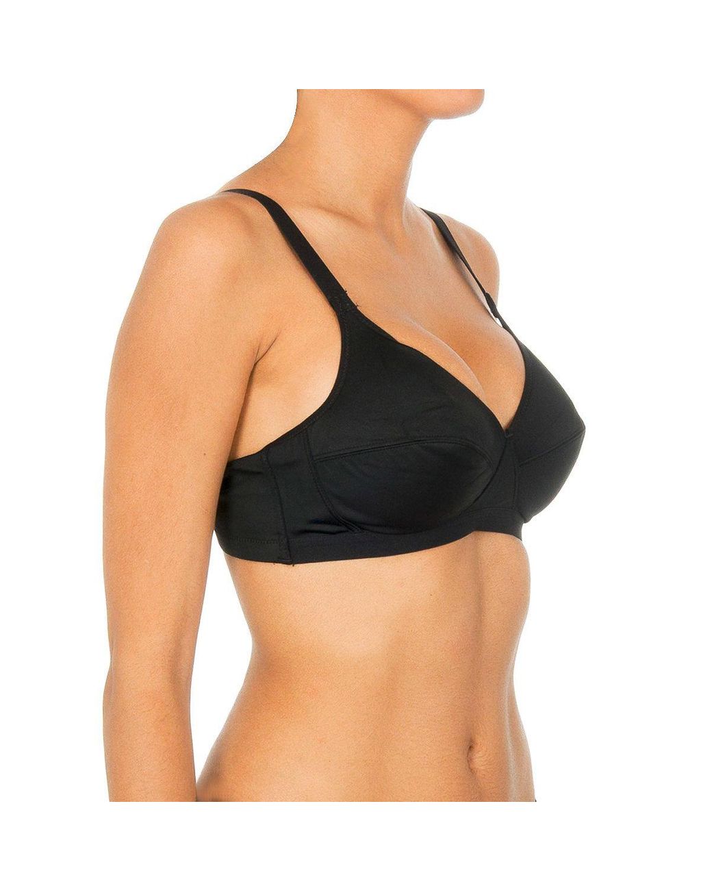 Playtex Black Magic Cross-Over Wireless Bra 00Bd