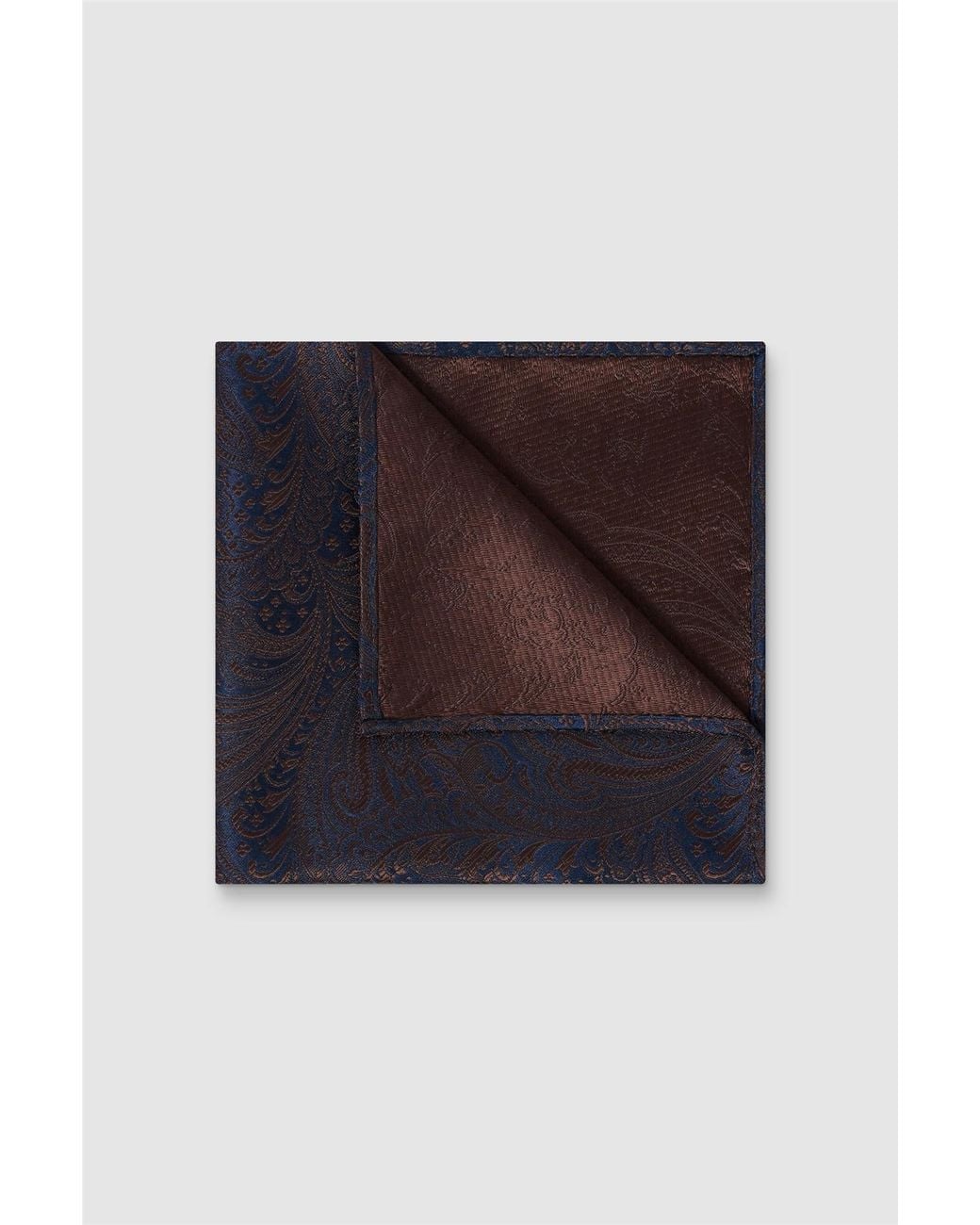Antique Rogue Blue Paisley Pocket Square for men