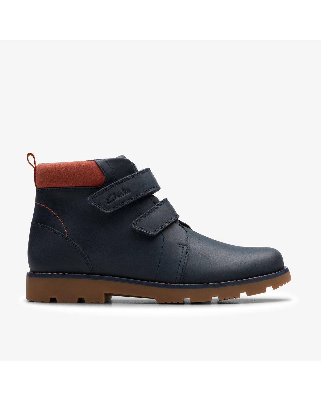 Clarks Blue Heath Strap O Boots