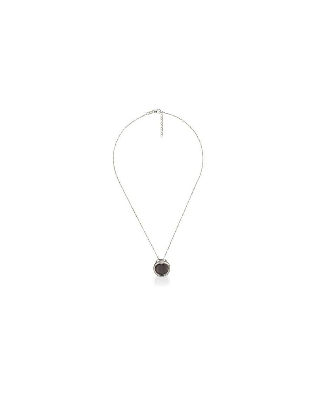 Orphelia Black 925 Sterling Chain With Pendant