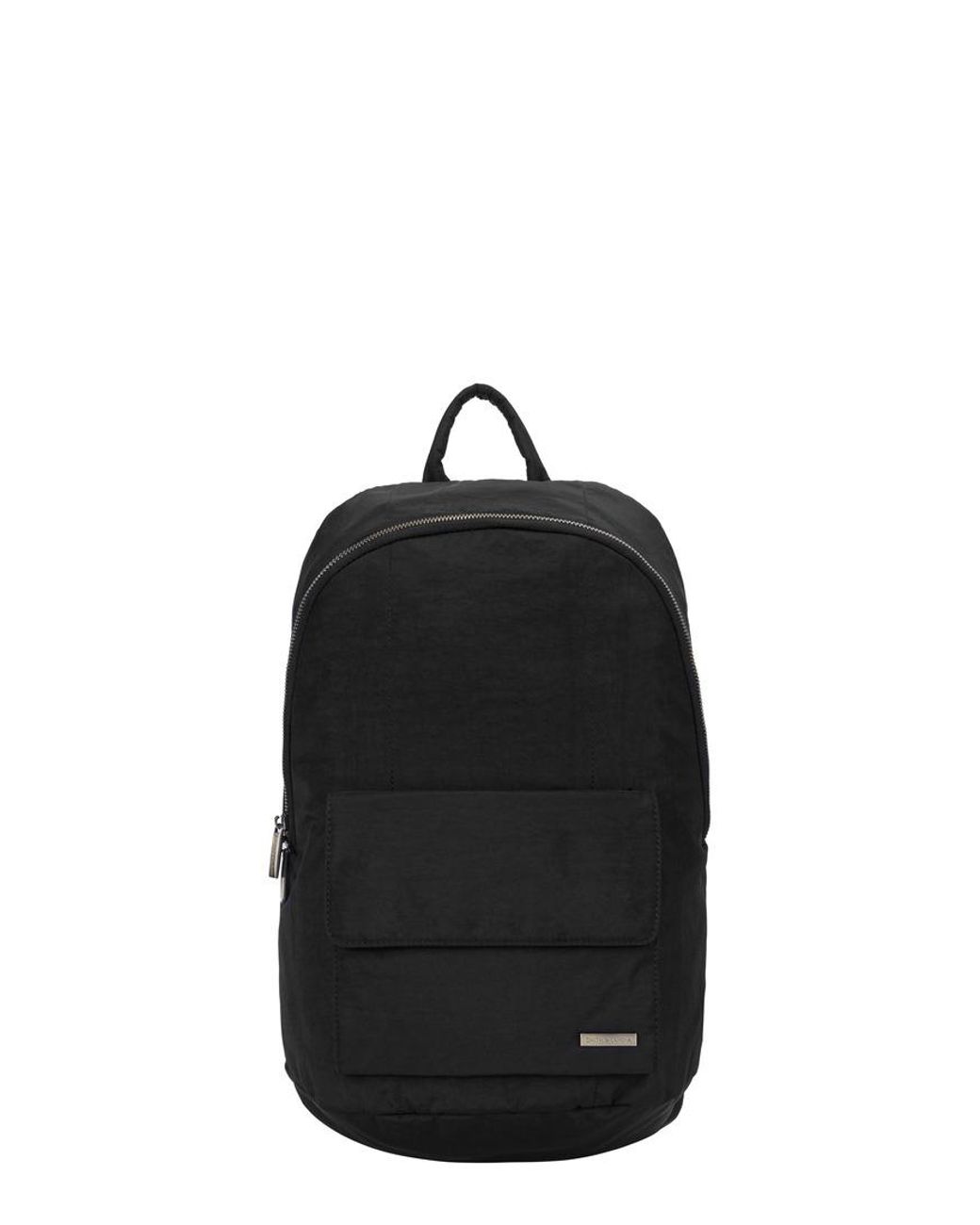 Smith & Canova Black Zip Around Nylon Backpack