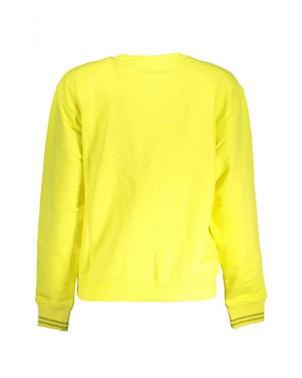 Desigual Cotton Sweater in Yellow Lyst UK