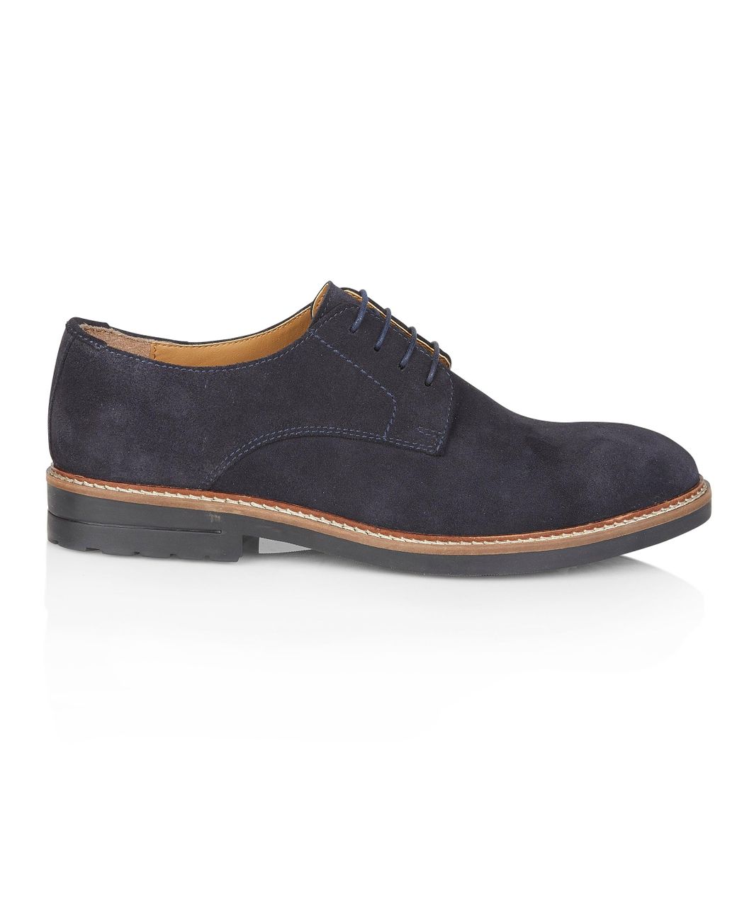 Silver Street London Blue Sydenham Shoes Suede for men