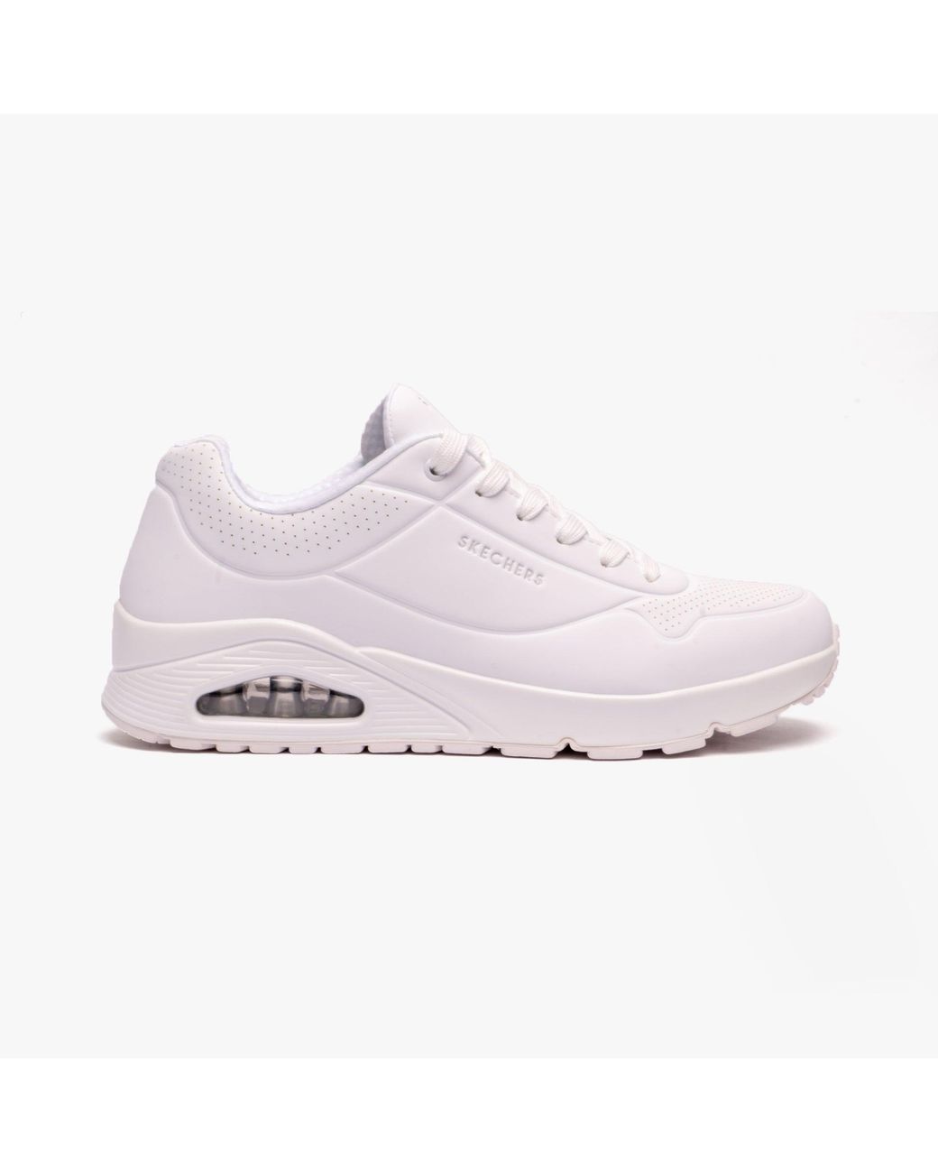 52458 Wht Skechers 52458/W Uno-Stand On Air Trainers in White for Men | Lyst UK