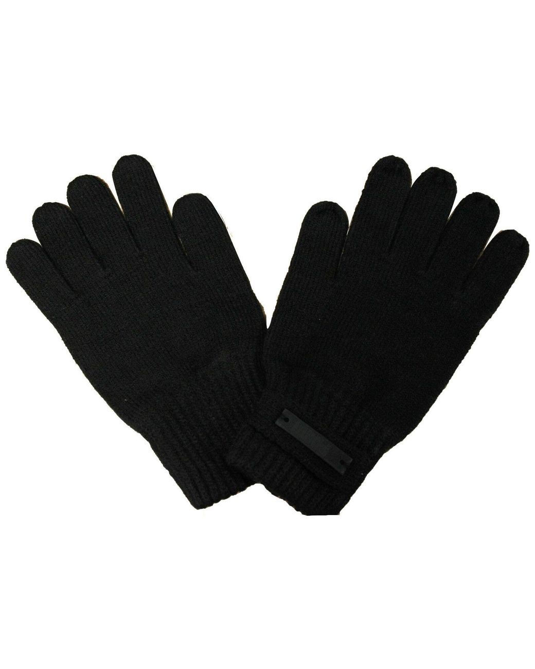 PUMA Black Knitted Wooly Acrylic Shaw Gloves 040661 01 A33A Textile