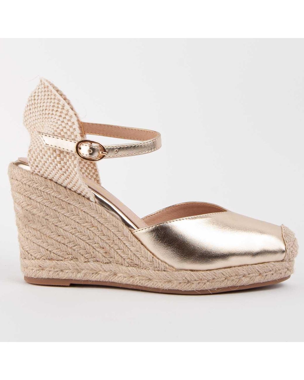 Montevita Metallic Wedge Espadrille Balenci4