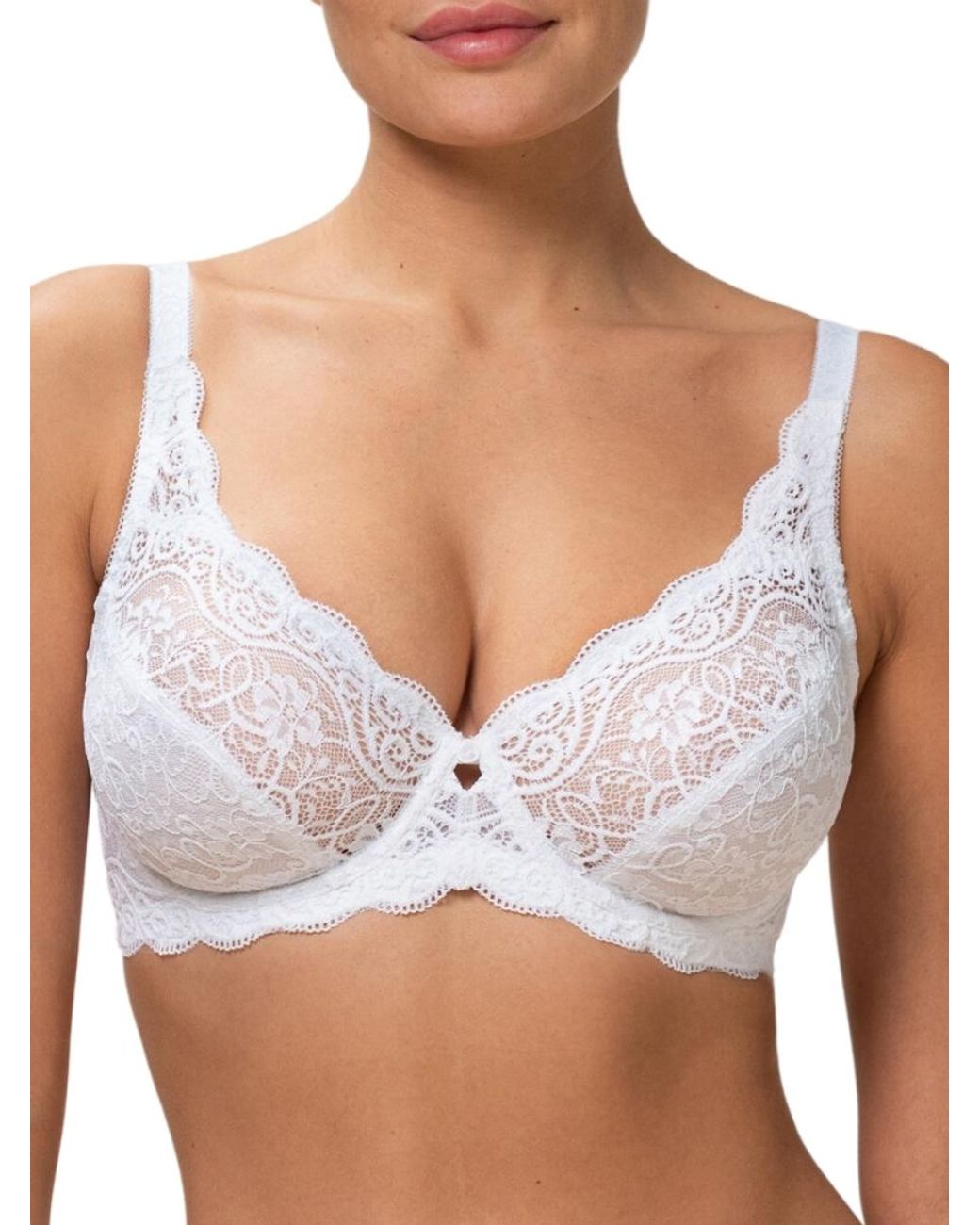 Triumph White Amourette W High Apex Bra