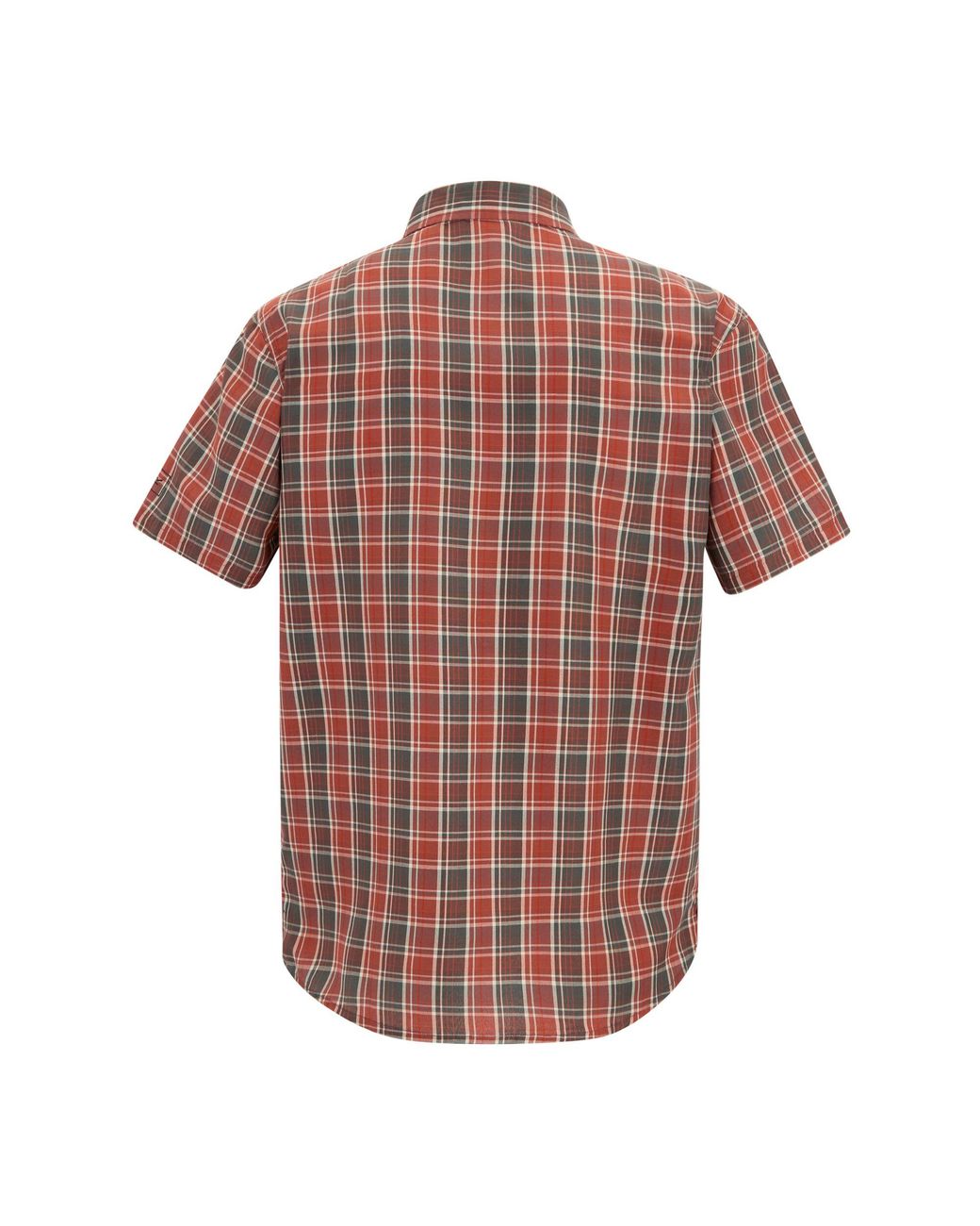 Regatta Pink Mindano Multi Check Short-Sleeved Shirt (Dark Storm) for men