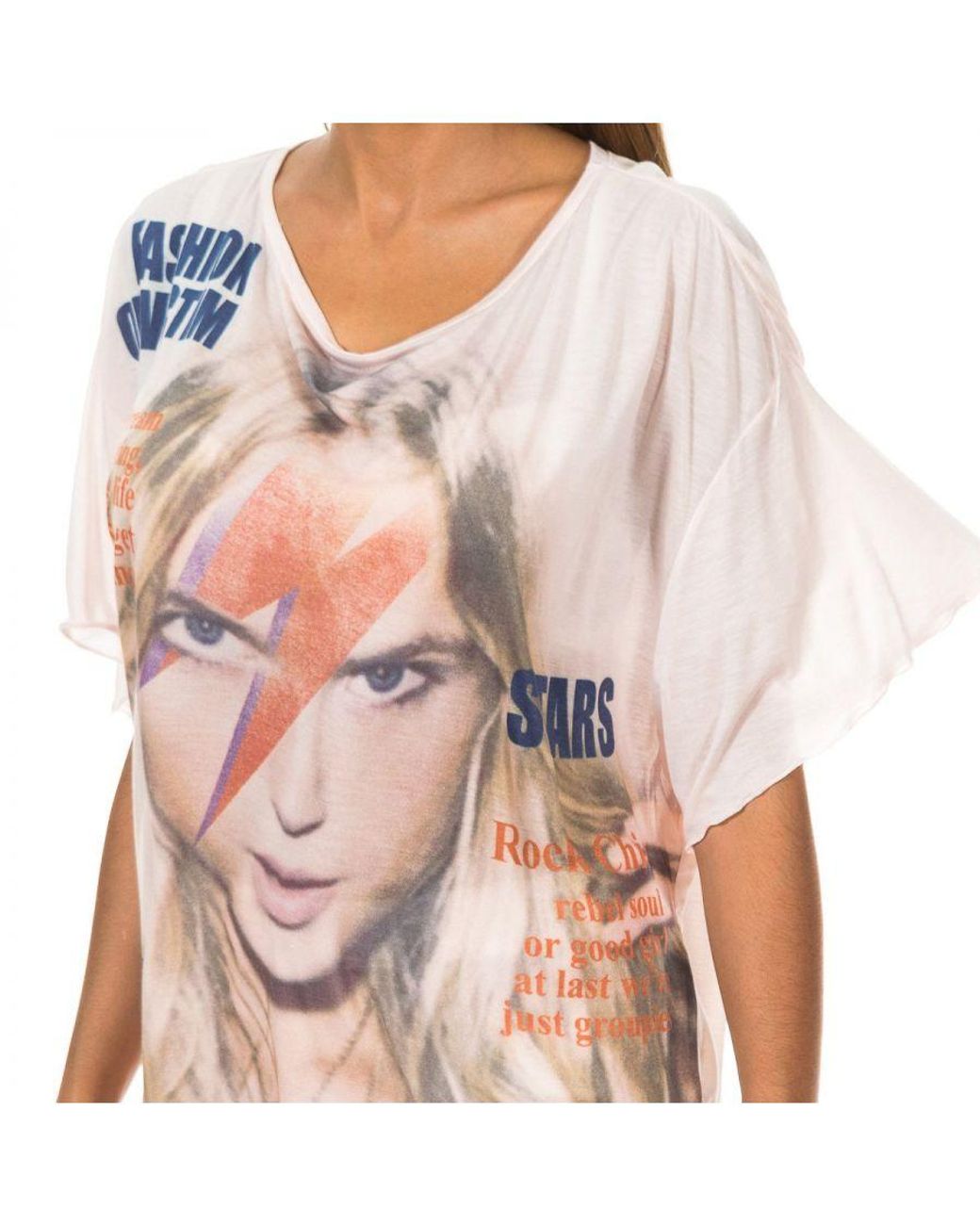 Met White Short-Sleeved Round Neck T-Shirt 10Dmc0221