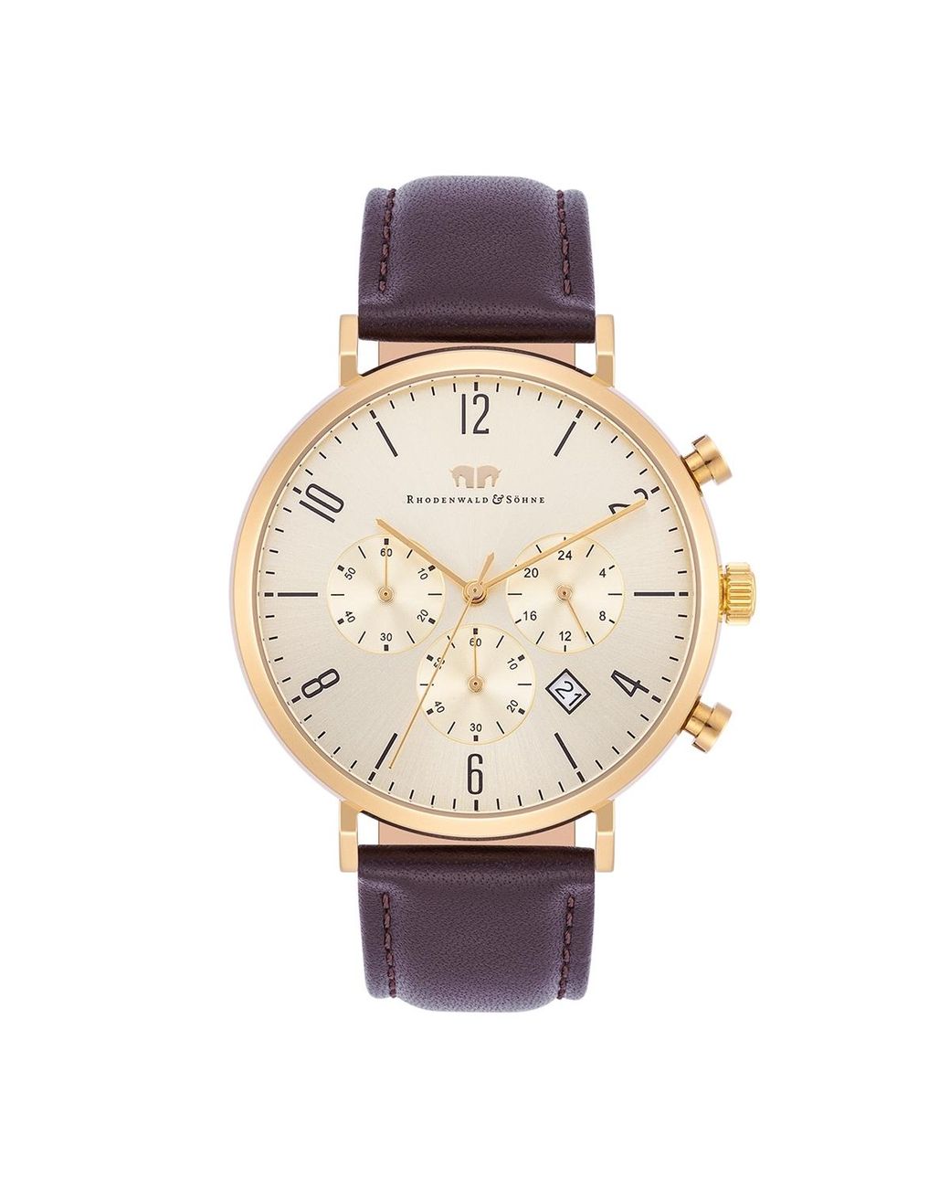 Rhodenwald & Söhne Metallic Stainless Steel Watch 42Mm for men