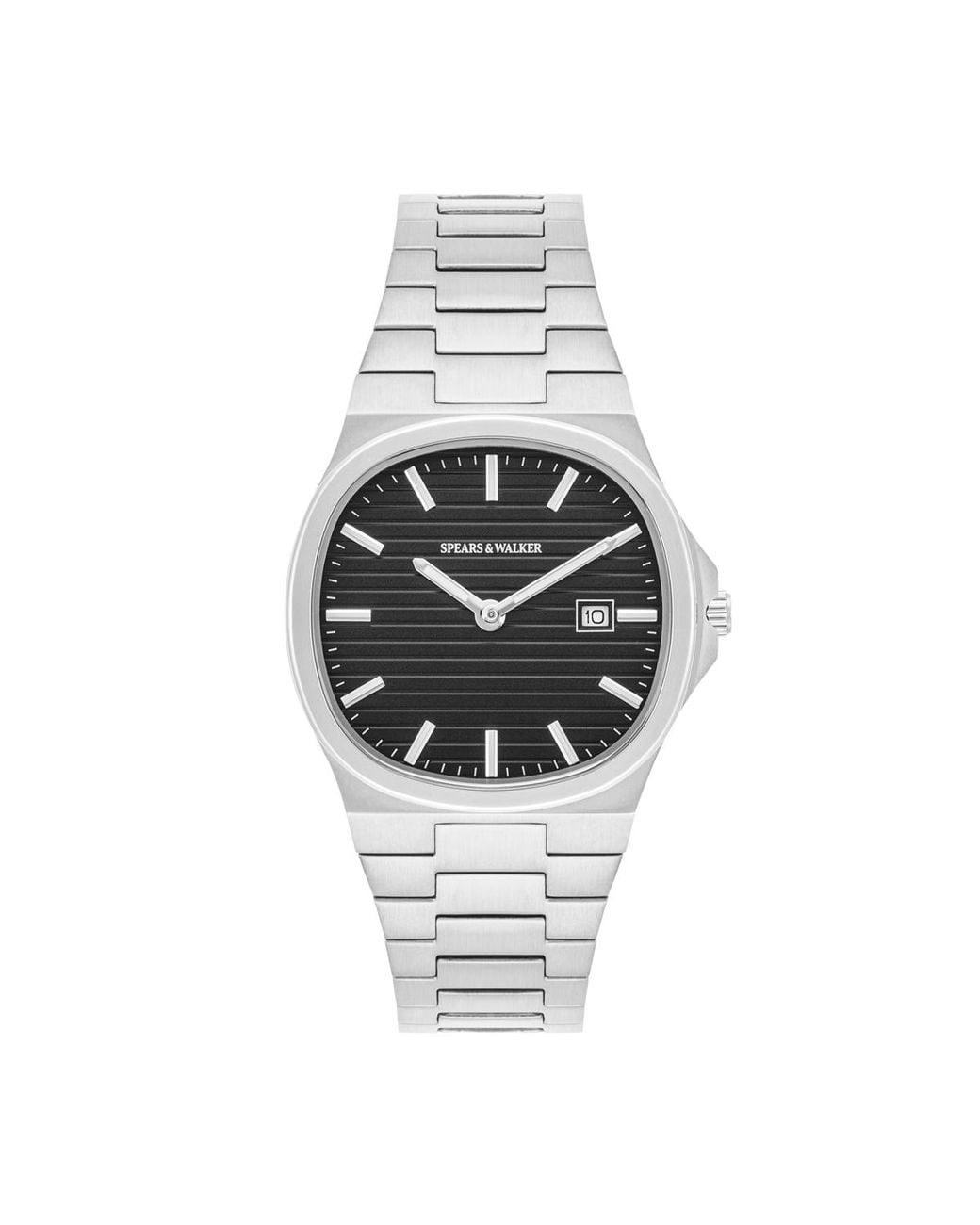 Spears & Walker Metallic Stainless Steel Watch Approx. 38.4 Mm for men