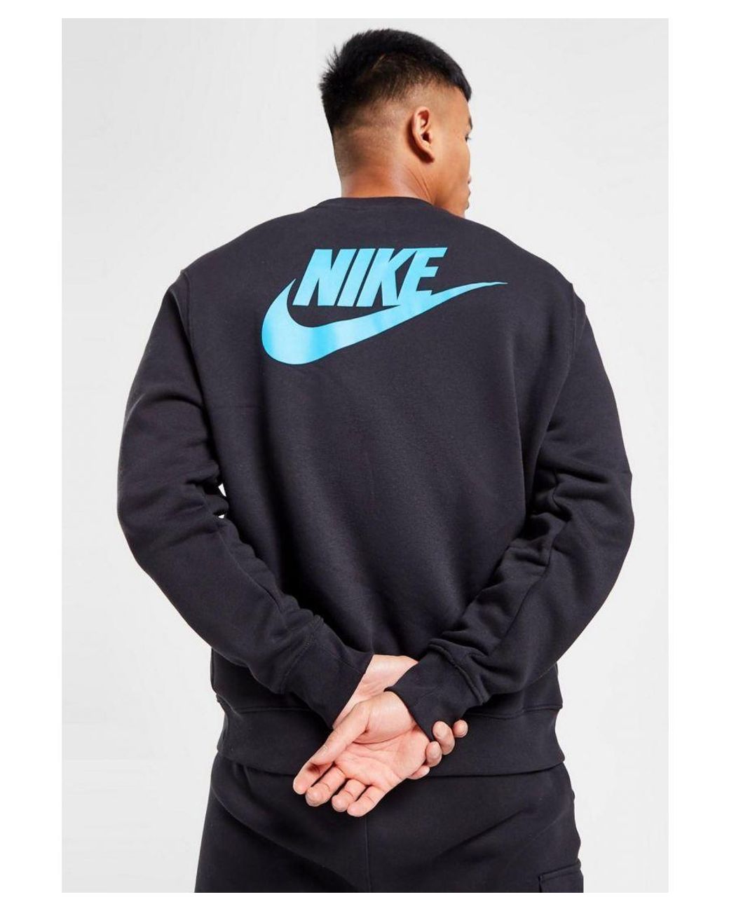 Nike Blue Sportswear Standard Issue Crew Tracksuit for men