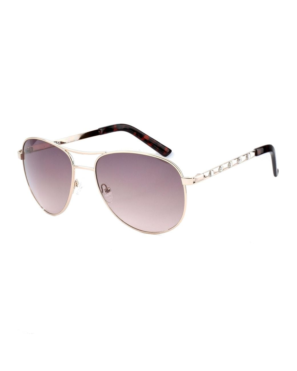 Guess Pink Gold Metal Sunglasses