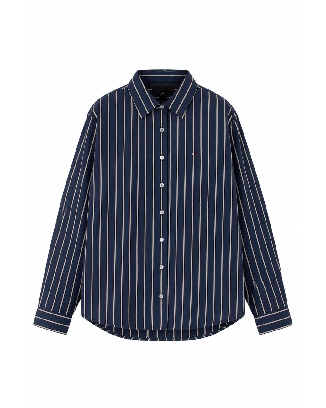 Tommy Hilfiger Blue Striped Cotton Shirt for men