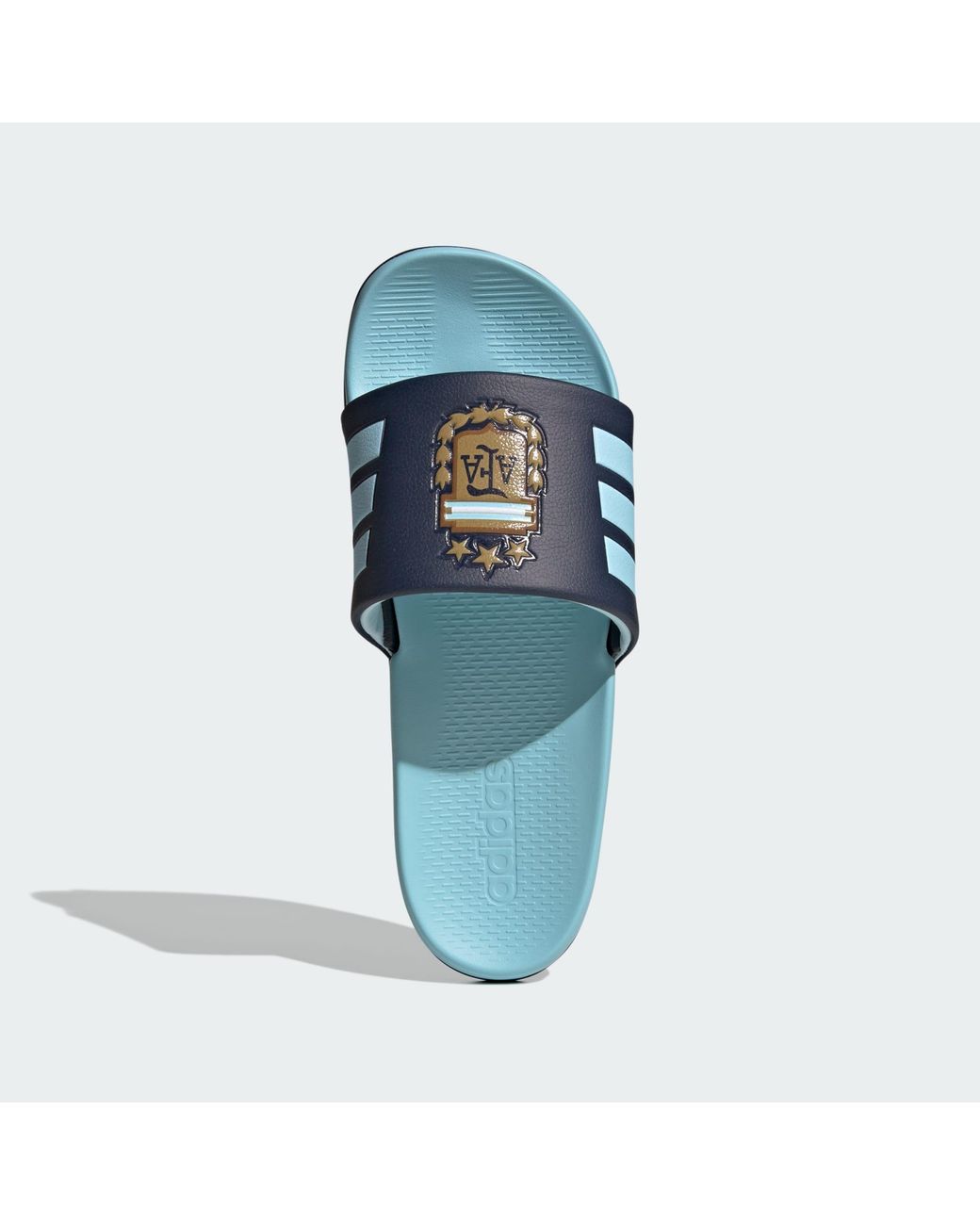 Adidas Blue Adilette Comfort 2.0 Argentina Slides