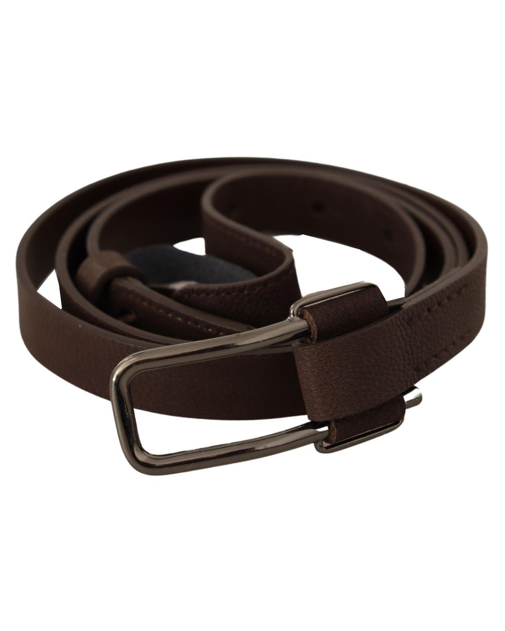 CoSTUME NATIONAL Black Wx Metal Buckle Belt
