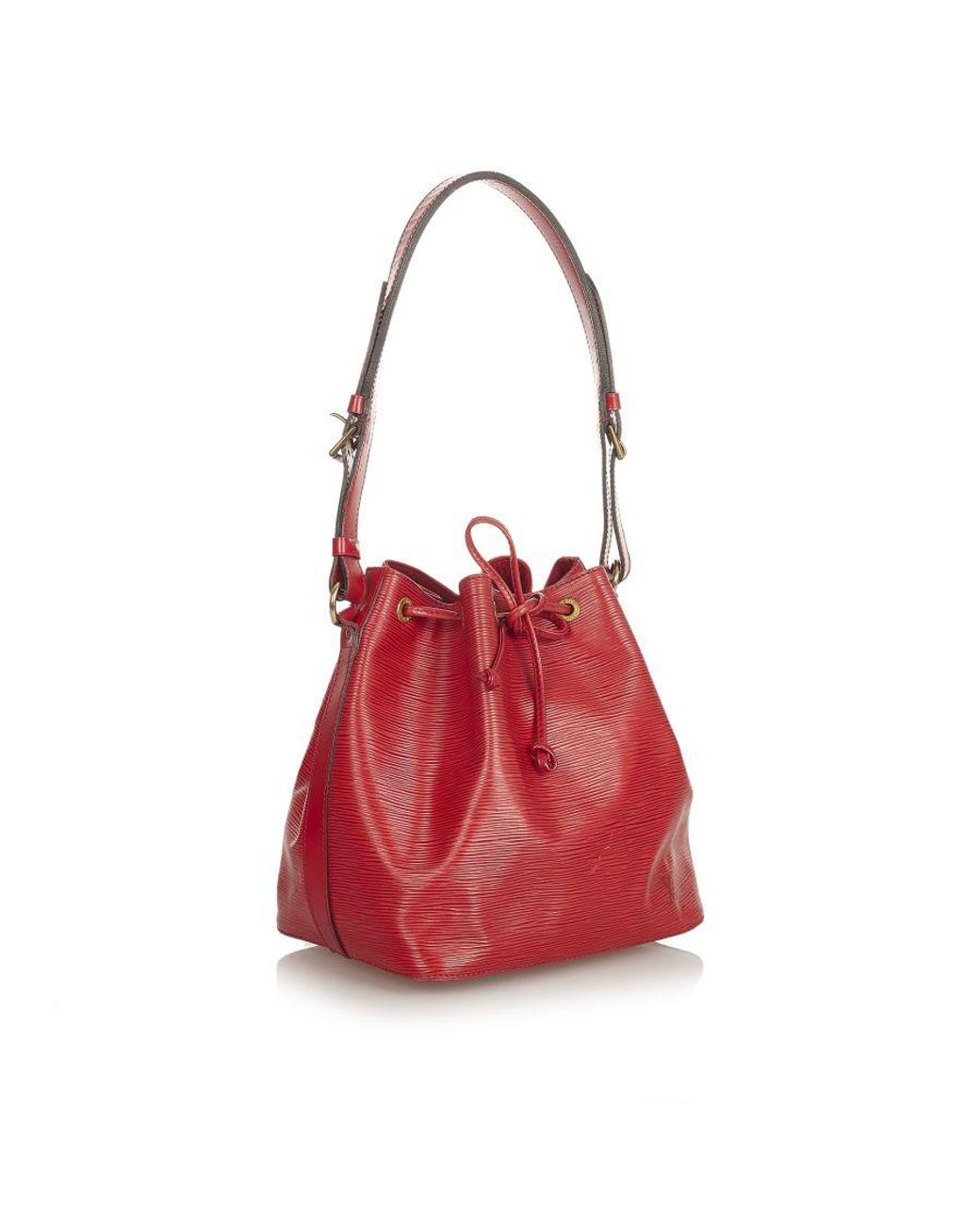Louis Vuitton Vintage Epi Petit Noe Red Leather