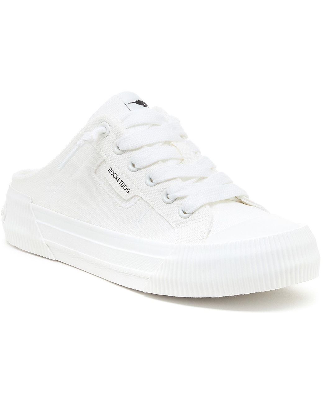 Rocket Dog White Cheery Mule Canvas Textile Mules