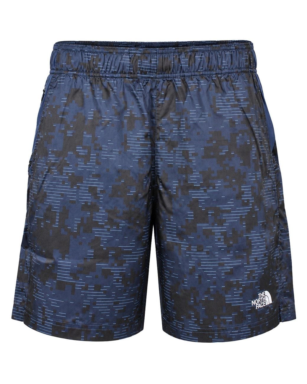 The North Face Blue 24/7 Print Shorts for men