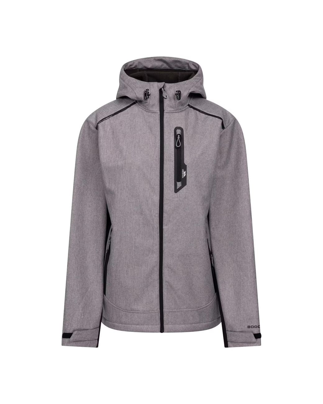Trespass Gray Wallace Soft Shell Jacket (Storm Marl) for men