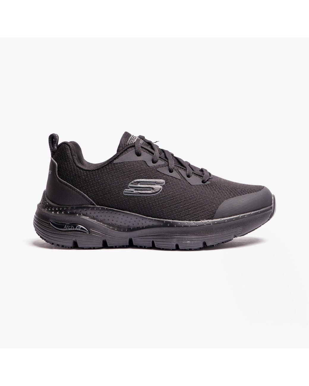 Skechers Black Arch Fit Sr Ladies Mesh Trainers