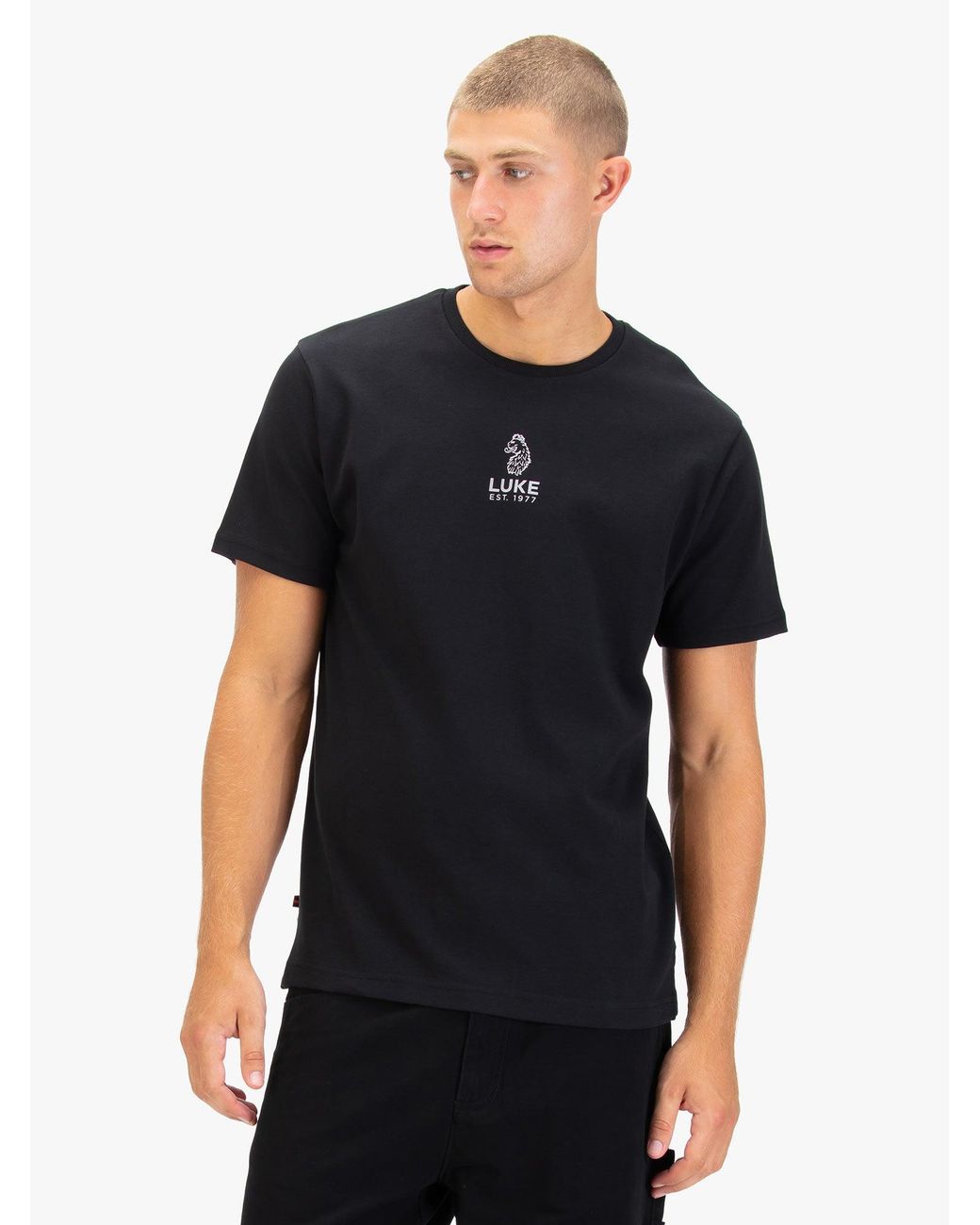 Luke 1977 Black Center Fold T-Shirt for men
