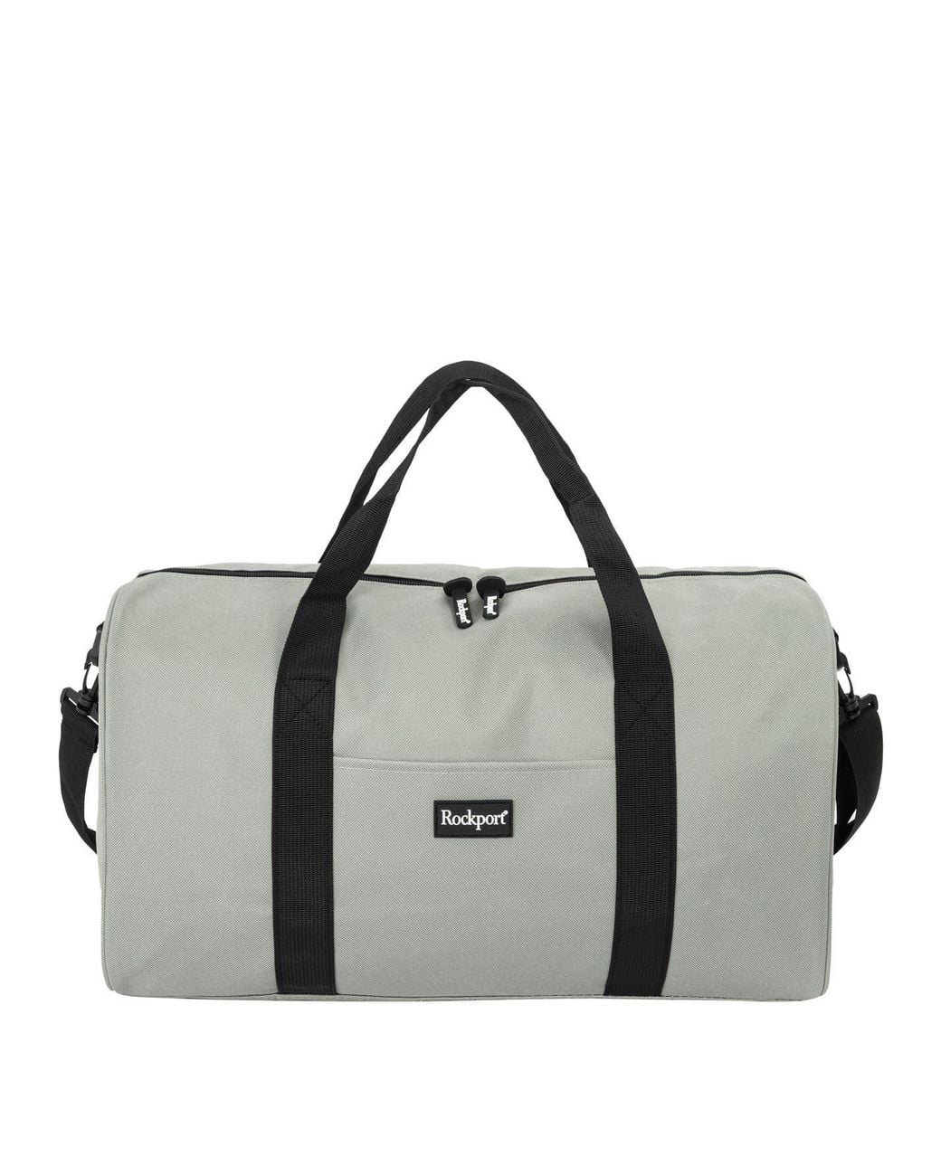 Rockport Black Accessories Medium Duffle Bag With Detachable Strap for men