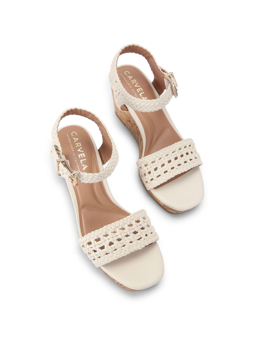 Carvela Kurt Geiger Metallic Portofino Wedge Wide Fit Heels