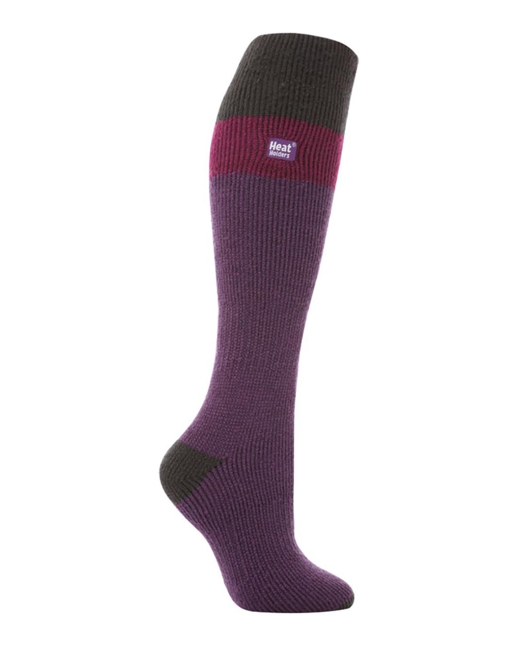 Heat Holders Purple Ladies 2.3 Tog Extra Long Knee High Skiing Thermal Ski Socks
