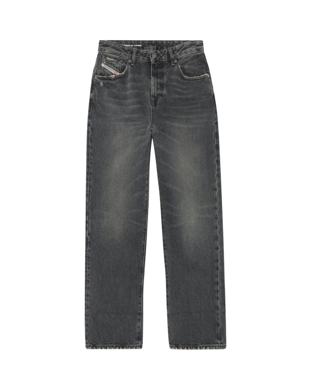 DIESEL Gray 1995 D-Sark Faded Denim Pants Cotton for men