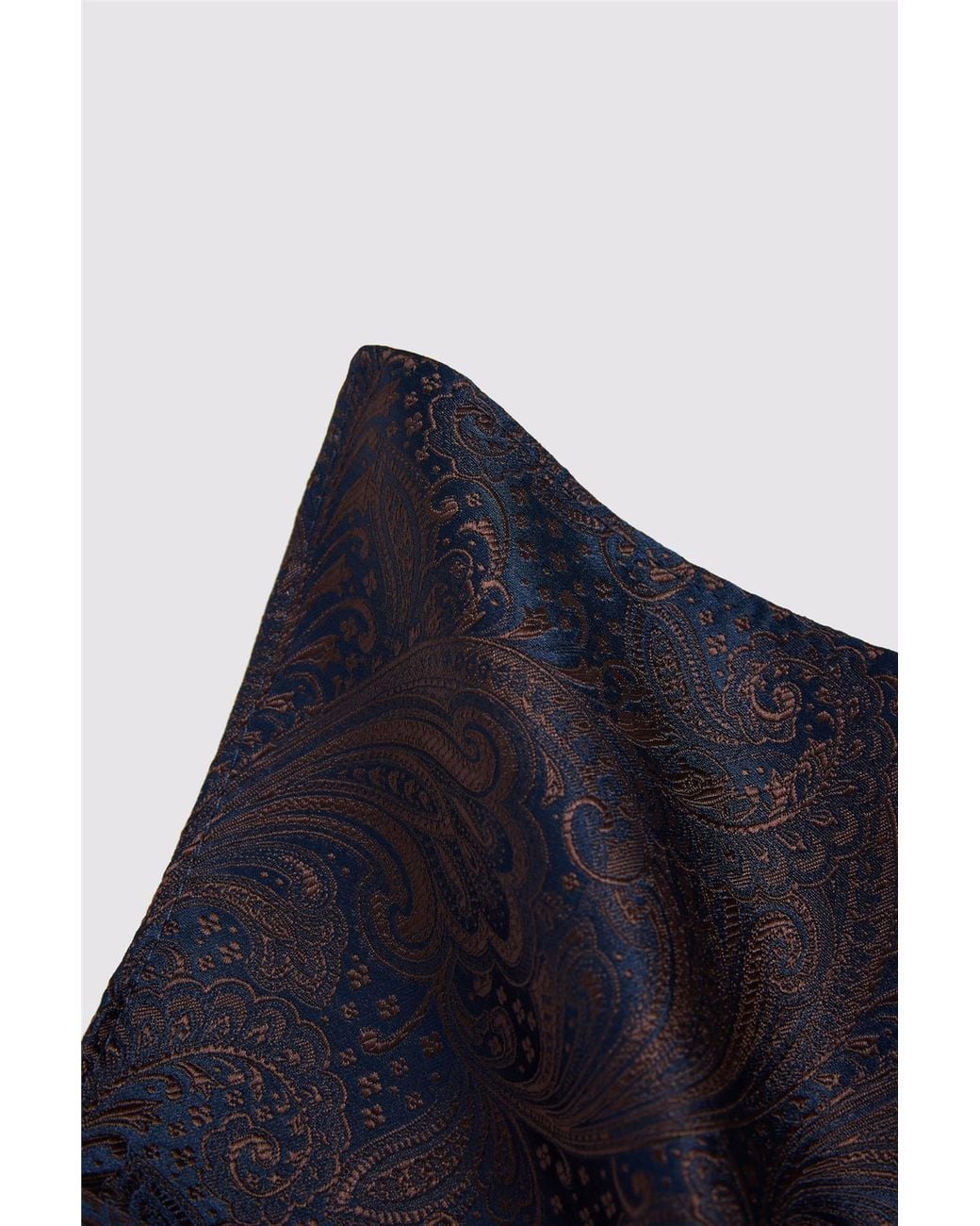 Antique Rogue Blue Paisley Pocket Square for men