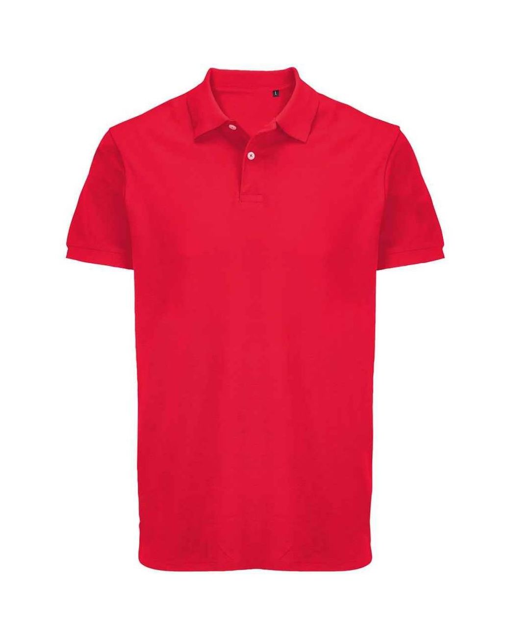 Sol's Red Adult Pacific Pique Twin Needle Stitch Polo Shirt (Folk)