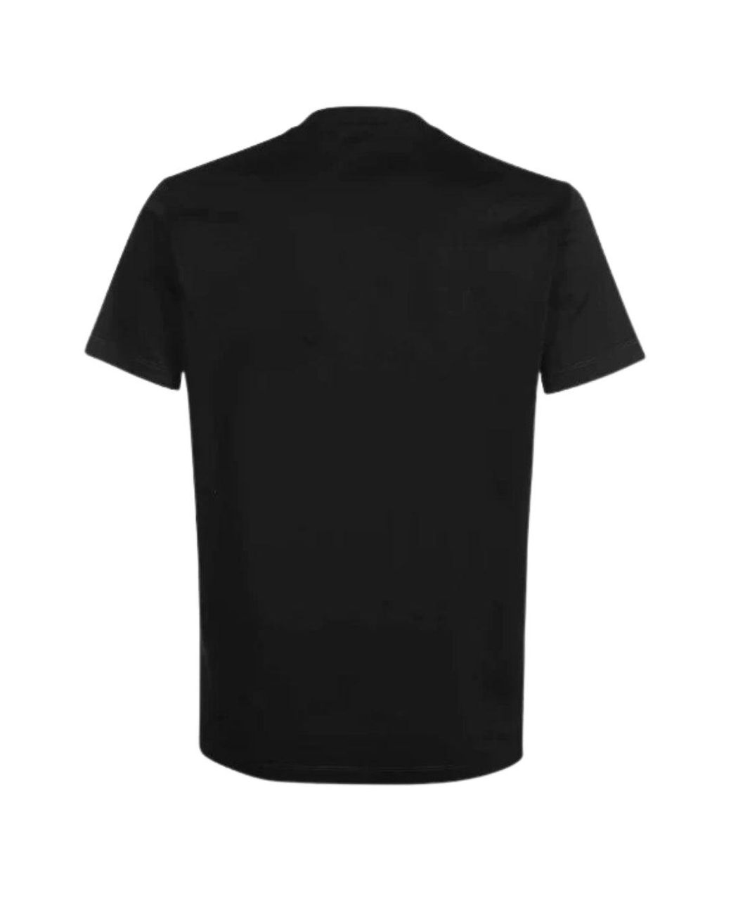 DSquared² Black Icon Outline Logo T-Shirt Cotton for men