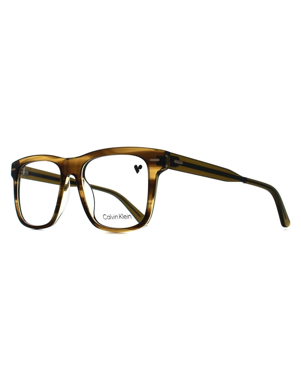 Calvin Klein Brown Square Striped Ck22538