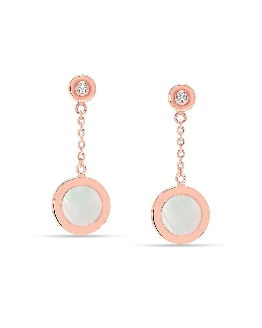 Bibei Pink Long Chain Earrings