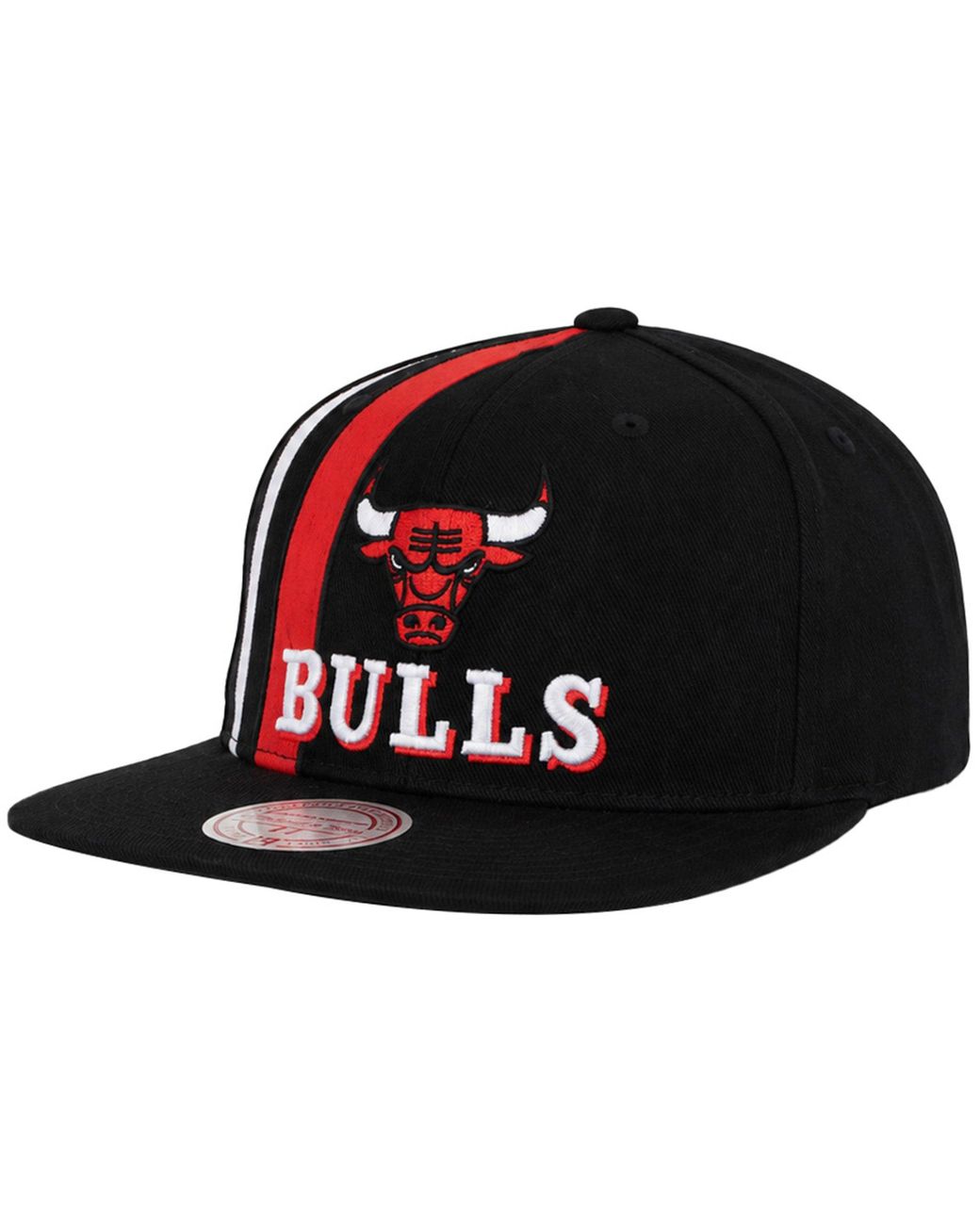 Mitchell & Ness Black Nba Chicago Bulls Stripe Deadstock Cap