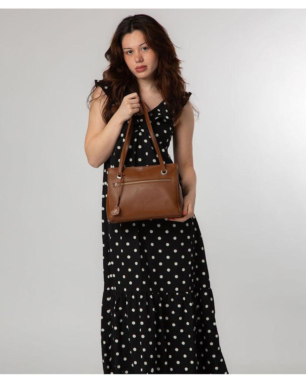 NiNa Amora Black 'Teresa' Leather Handbag