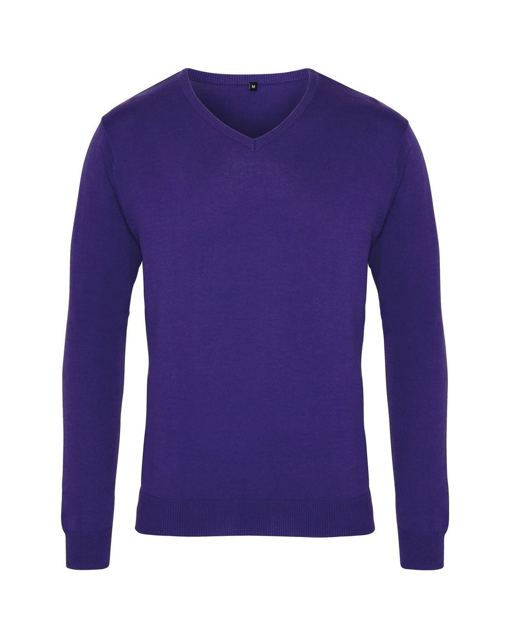PREMIER Purple V-Neck Knitted Sweater for men