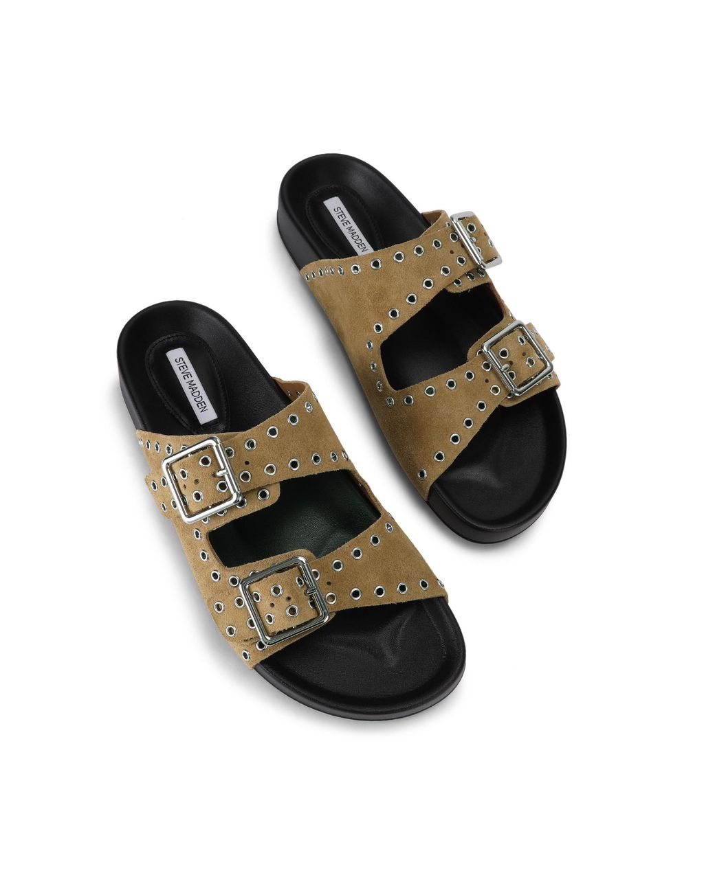 Steve Madden Gray Suede Abbot Sandals