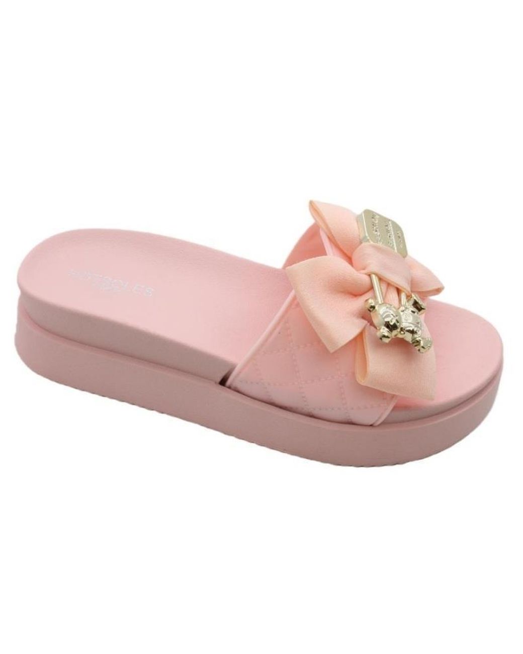 Hotsoles Pink Rosita Slip On Sliders