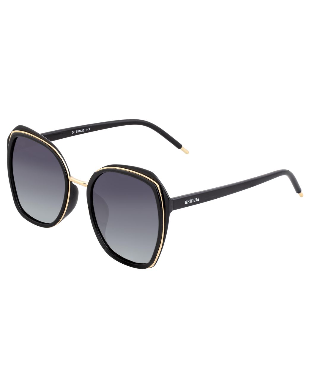 Bertha Black Jade Polarized Sunglasses