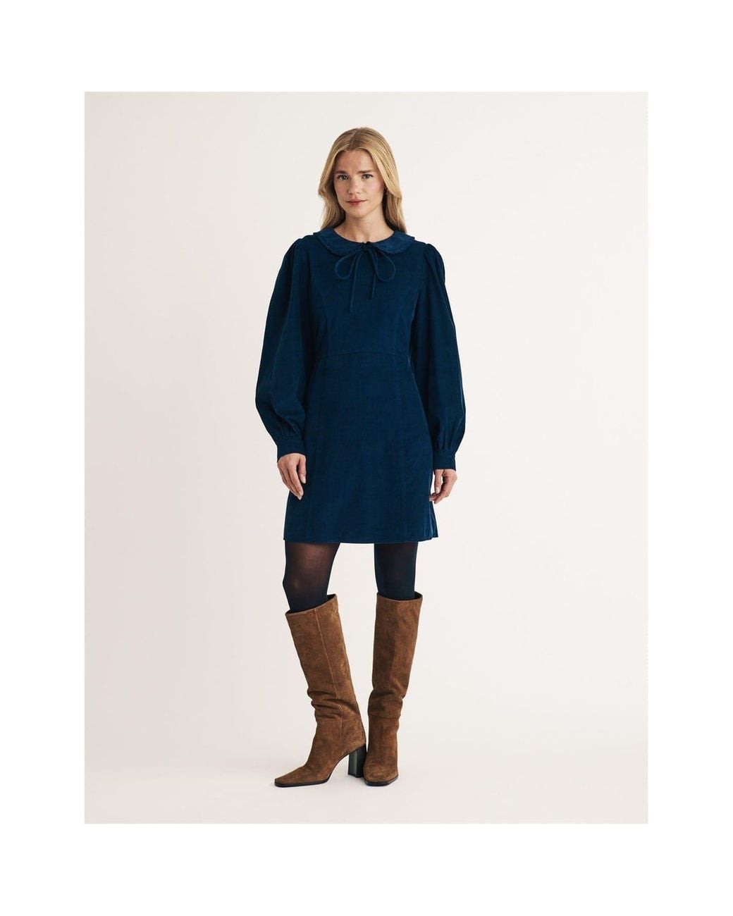 Nobody's Child Blue Nobodys Linden Mini A-Line Dress