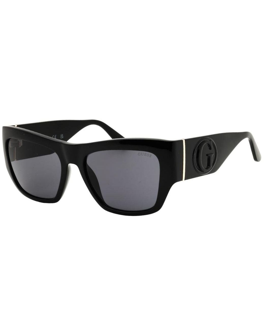 Guess Gray Shiny Oversized Sunglasses