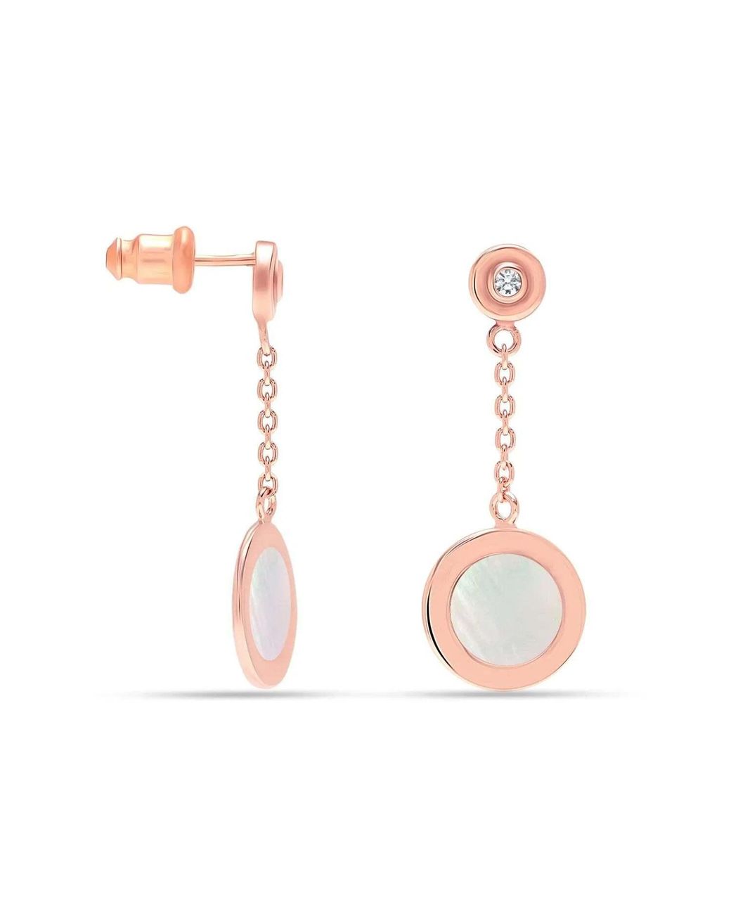 Bibei Pink Long Chain Earrings