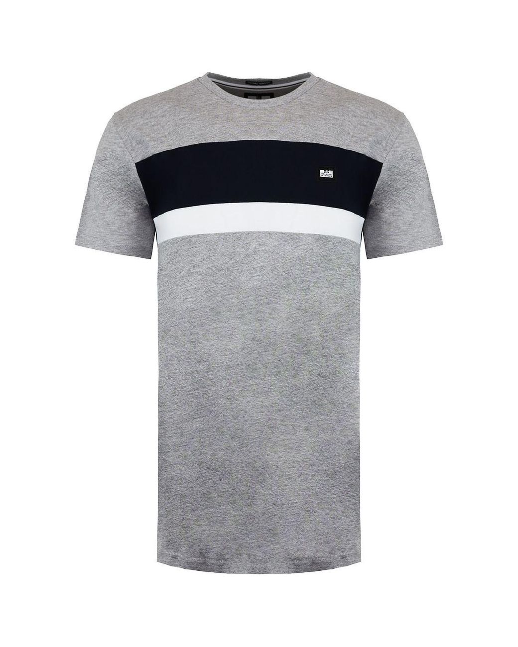 Weekend Offender Gray Crossword T-Shirt Cotton for men