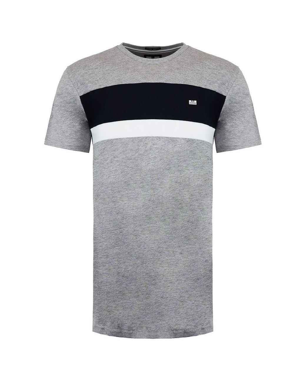 Weekend Offender Gray Crossword T-Shirt Cotton for men