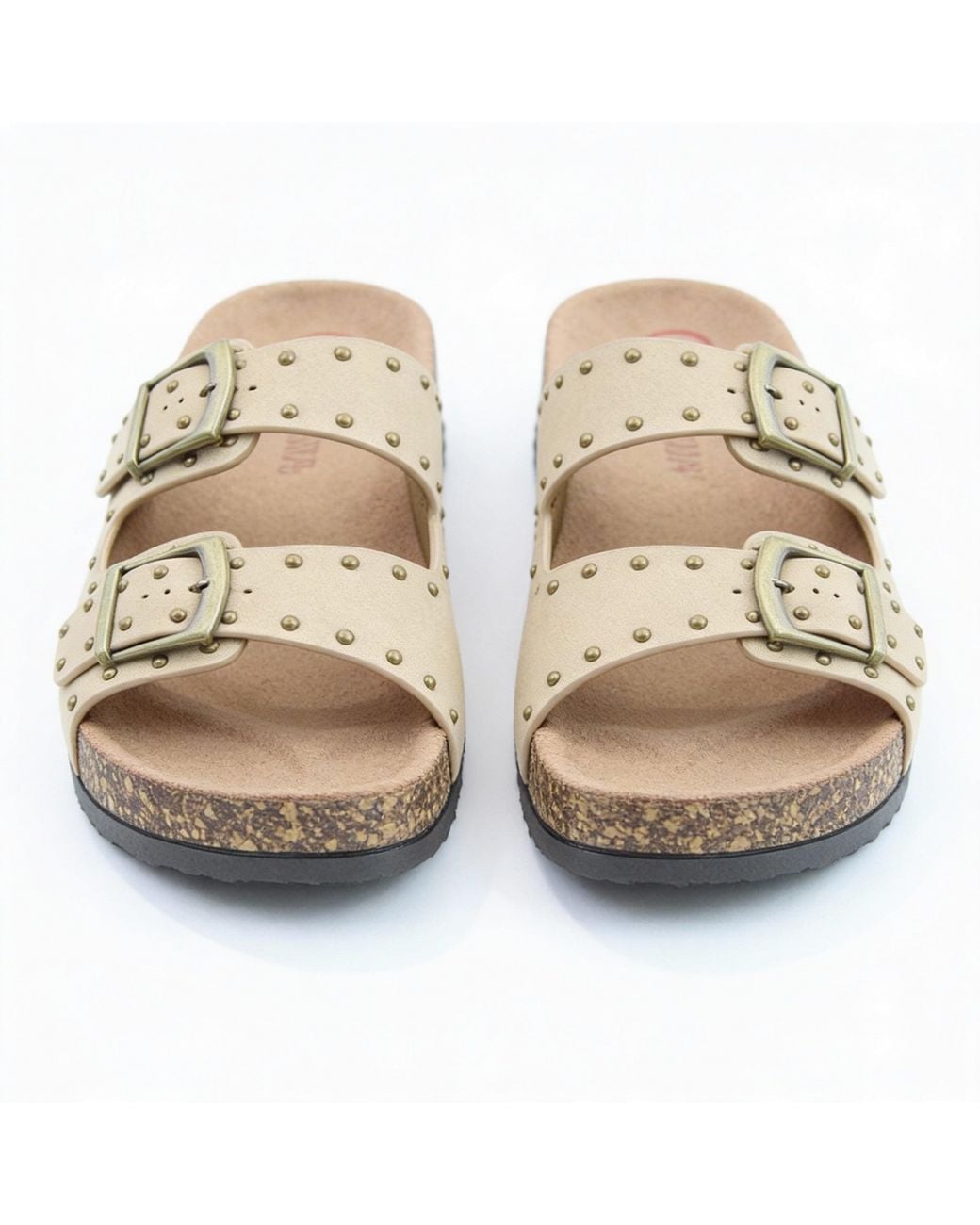 Heavenly Feet Metallic Polly Mules Sandals Textile