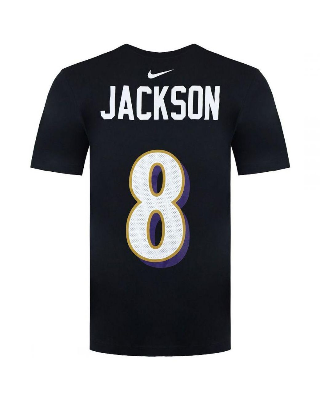 Nike Black Nfl Baltimore Ravens 8 Lamar Jackson T-Shirt for men