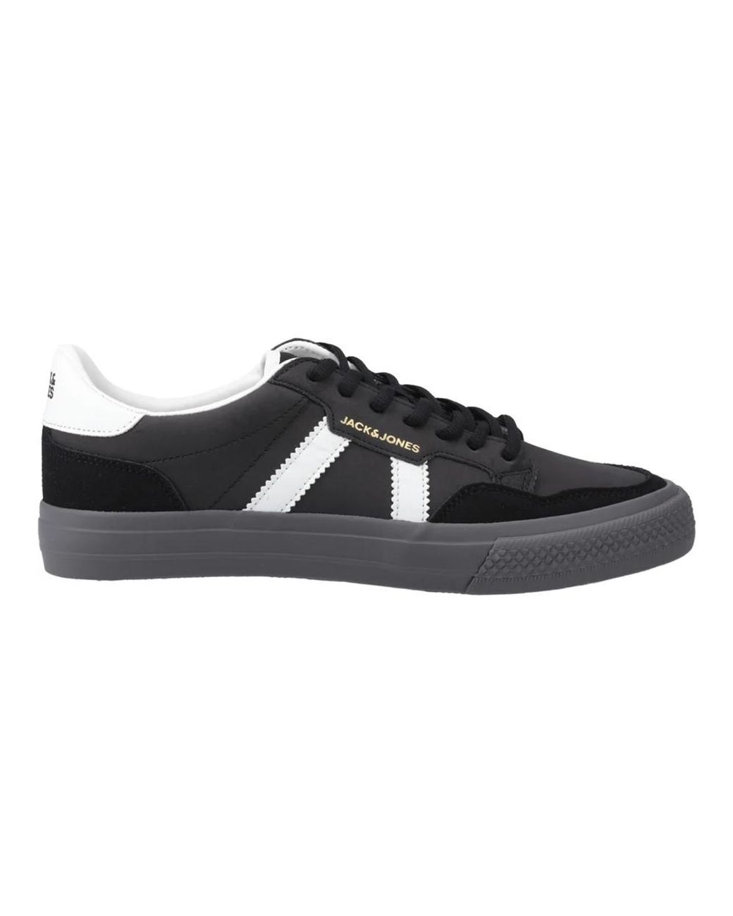 Jack & Jones Black And Morden Special Trainers (Anthracite) for men