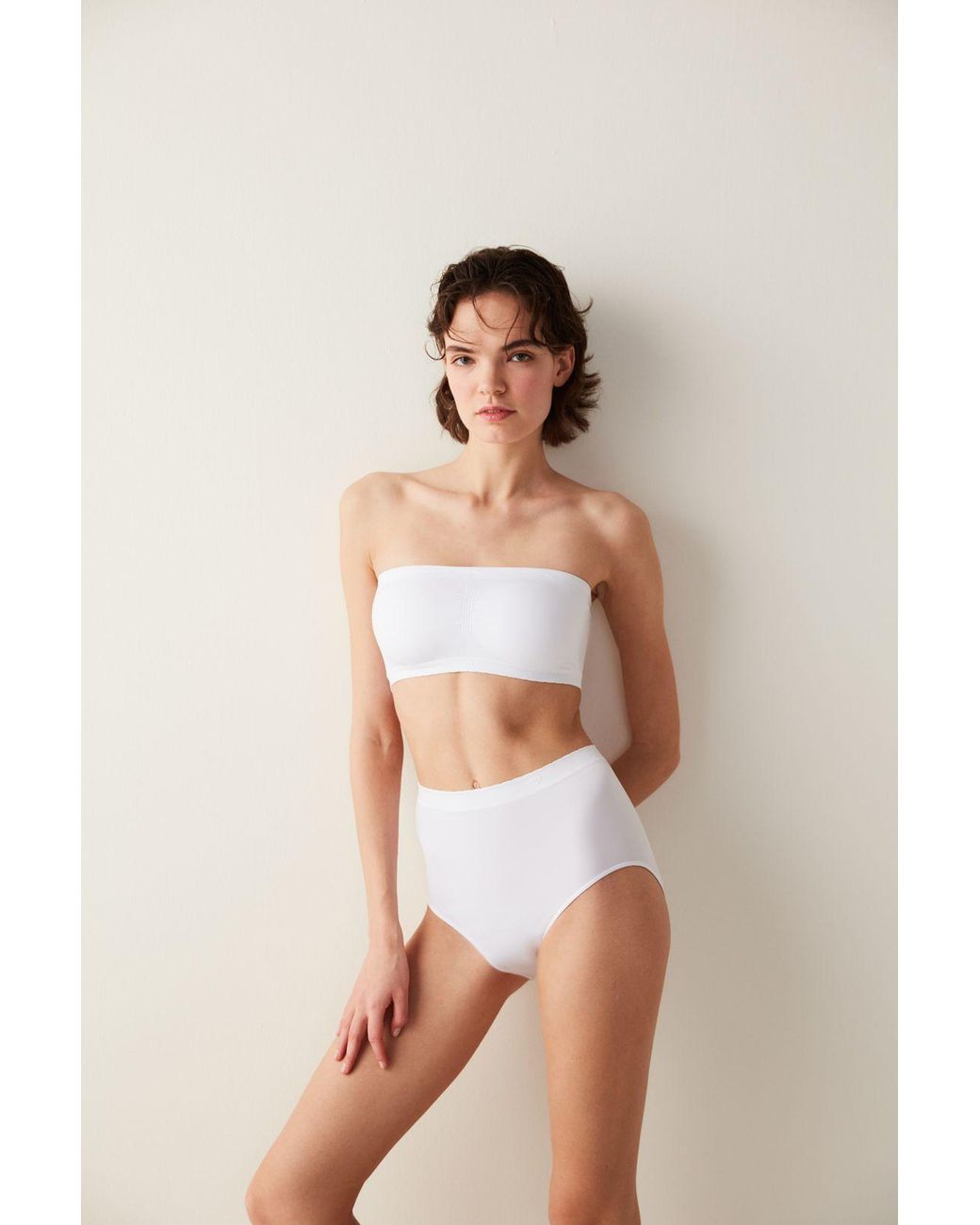Penti Afneembare Gebreide Bralette in het Natural